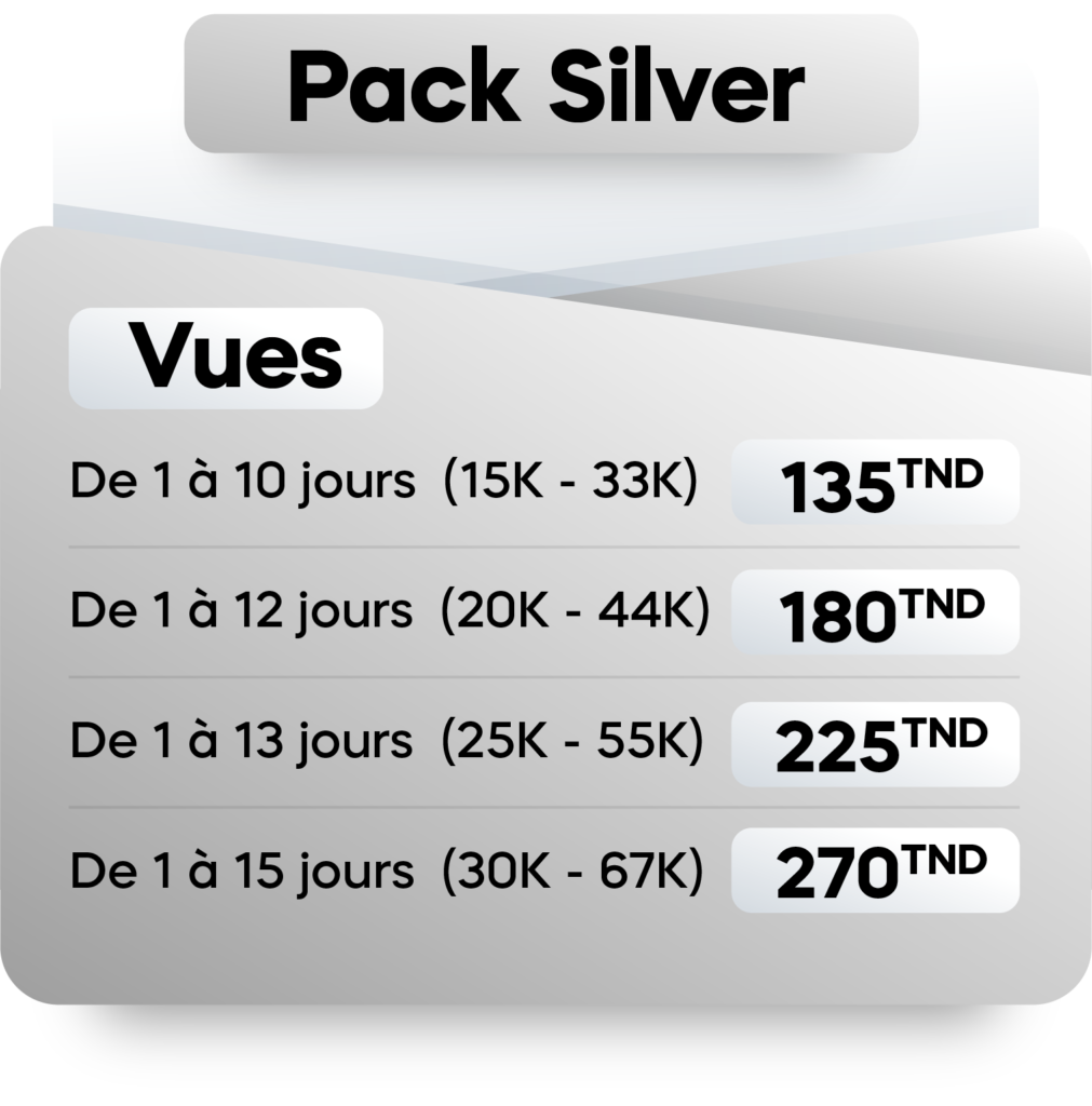 Pack Silver publicité payante